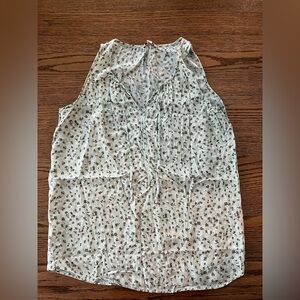 Soft Blue Floral Tank Top